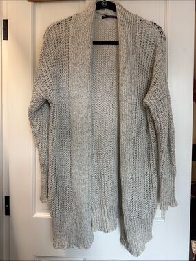 Brandy Melville Cream Open-Front Chunky Knit Cardigan